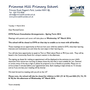 parents meeting letter